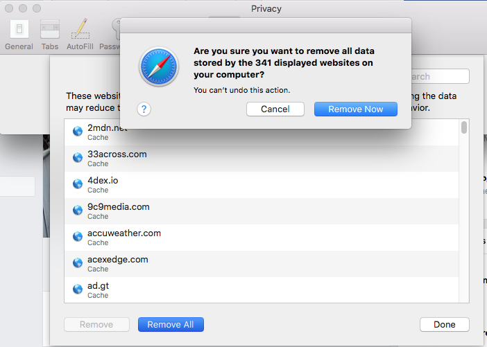 how to clear your safari cookies